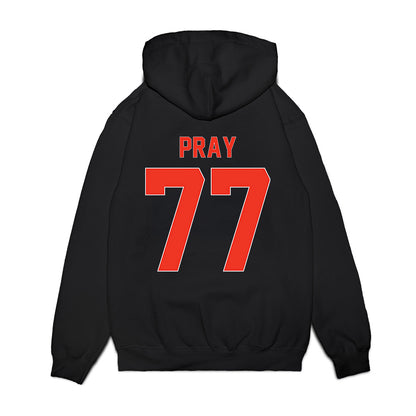Syracuse - NCAA Football : Jaylen Pray - Vintage Helmet Premium Hooded Sweatshirt-1