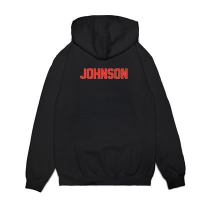 Syracuse - NCAA Football : Keyshawn Johnson - Vintage Helmet Premium Hooded Sweatshirt-1