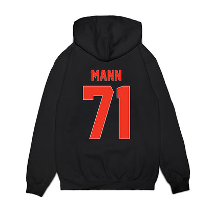 Syracuse - NCAA Football : Jayden Mann - Vintage Helmet Premium Hooded Sweatshirt-1