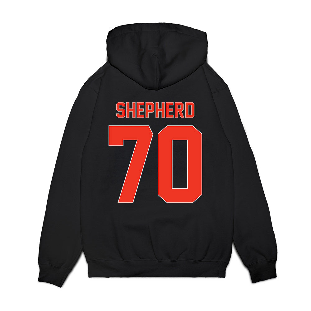 Syracuse - NCAA Football : Kardiear Shepherd - Vintage Helmet Premium Hooded Sweatshirt-1