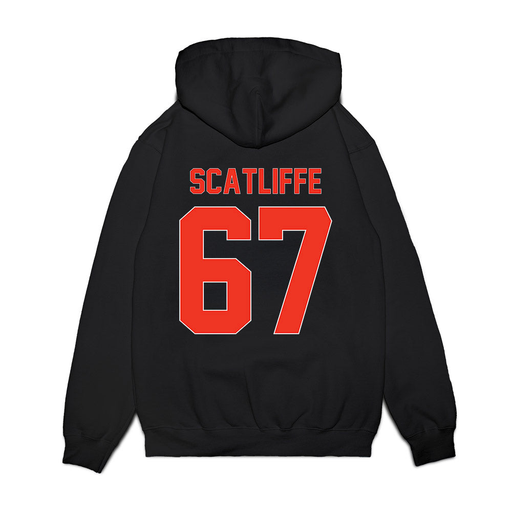 Syracuse - NCAA Football : D'Joni Scatliffe - Vintage Helmet Premium Hooded Sweatshirt-1