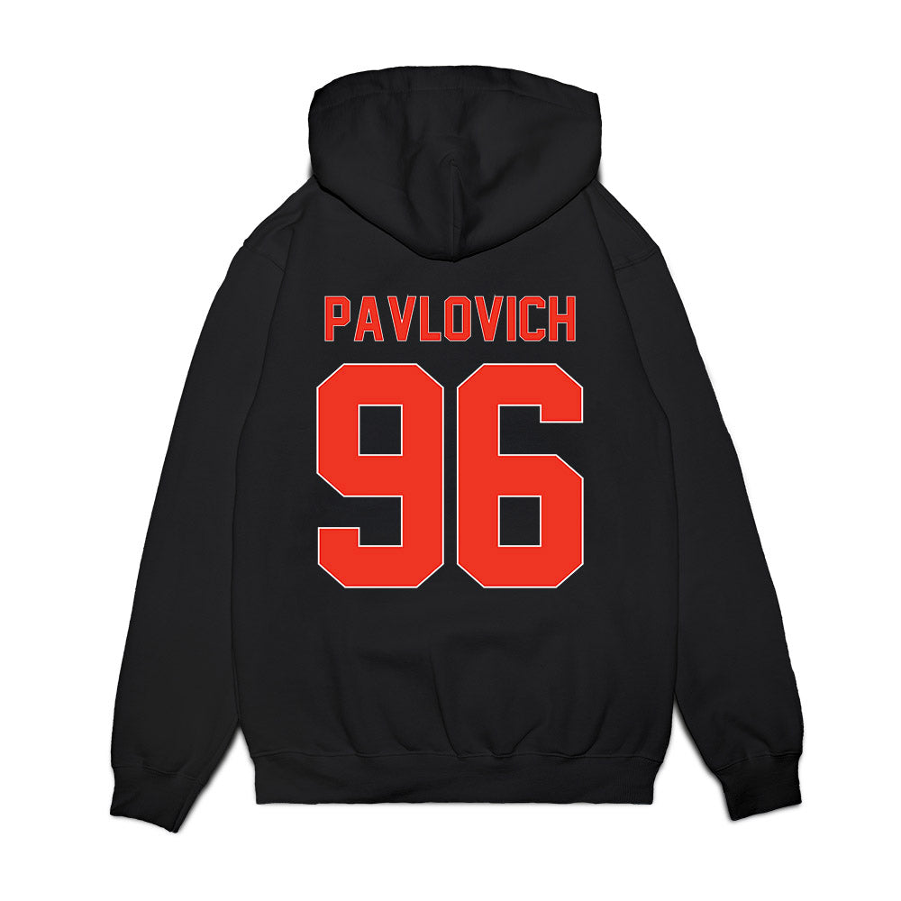 Syracuse - NCAA Football : Mateja Pavlovich - Vintage Helmet Premium Hooded Sweatshirt-1