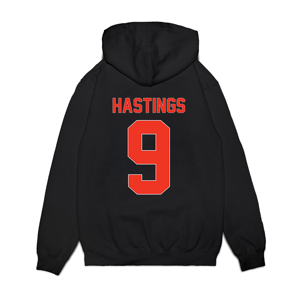 Syracuse - NCAA Football : Isaiah Hastings - Vintage Helmet Premium Hooded Sweatshirt-1