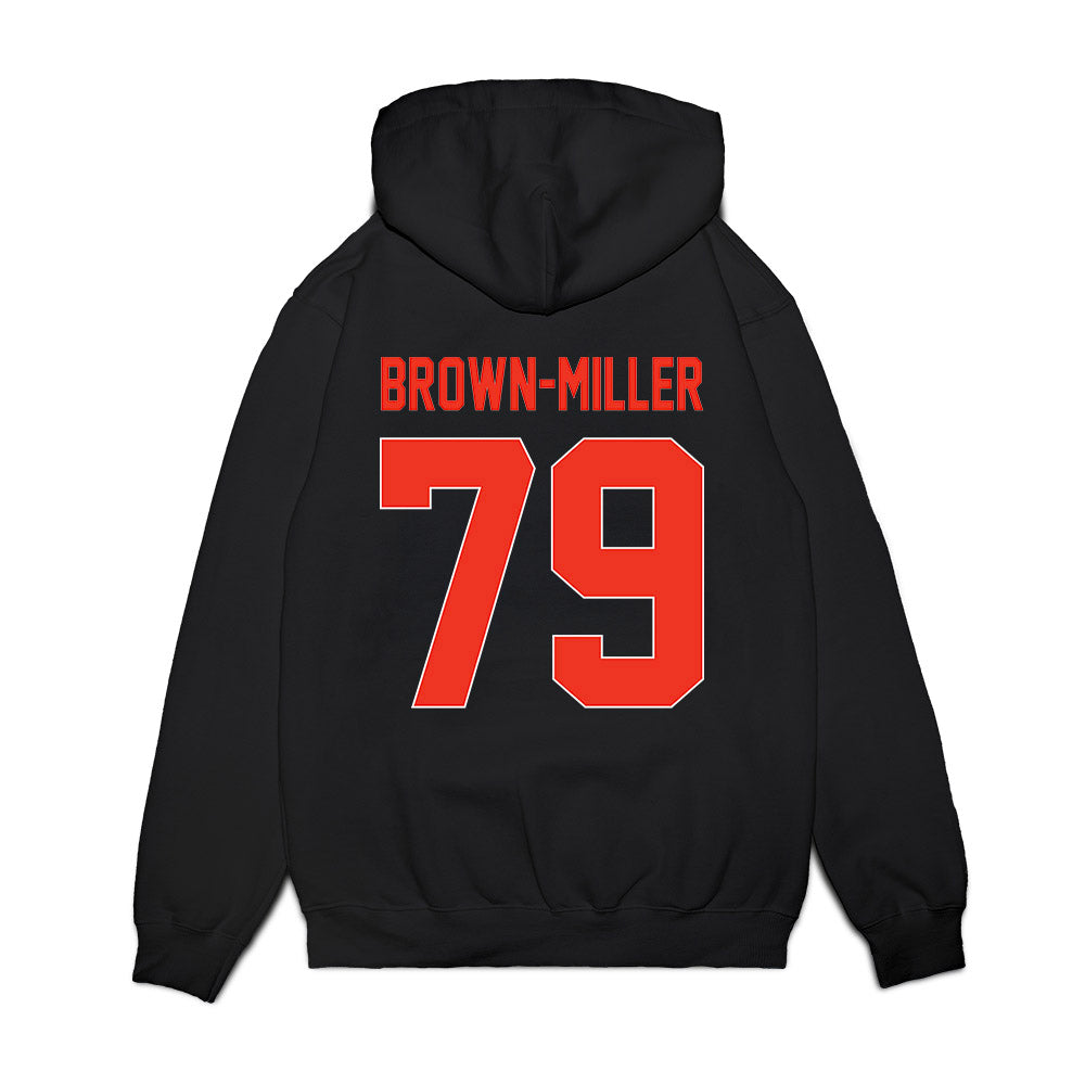 Syracuse - NCAA Football : Travis Brown-Miller - Vintage Helmet Premium Hooded Sweatshirt-1
