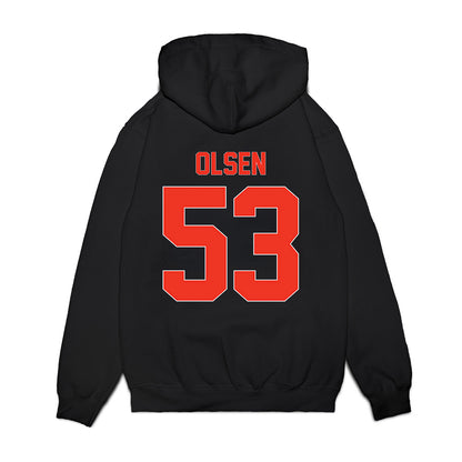 Syracuse - NCAA Football : Donald (Ted) Olsen - Vintage Helmet Premium Hooded Sweatshirt-1