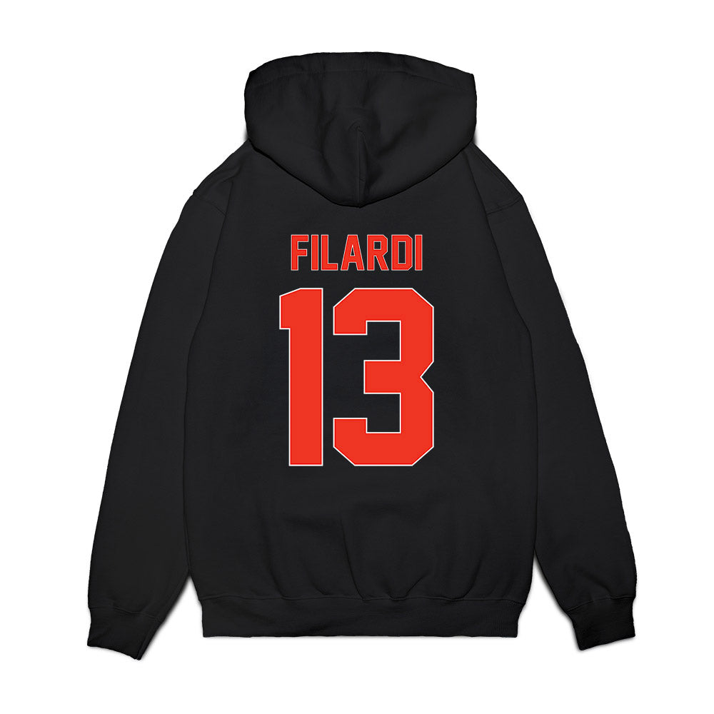 Syracuse - NCAA Football : Joseph Filardi - Vintage Helmet Premium Hooded Sweatshirt-1