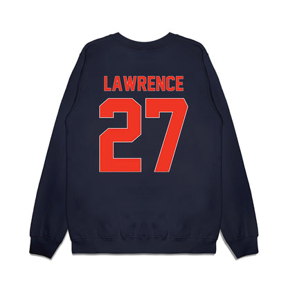Syracuse - NCAA Football : Javon Lawrence - Vintage Helmet Premium Crewneck Sweatshirt-1