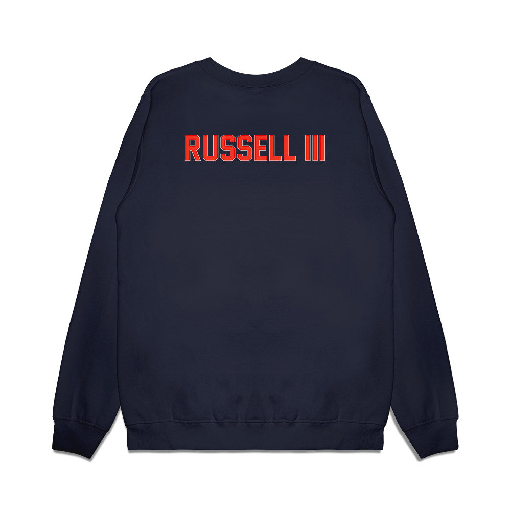 Syracuse - NCAA Football : Calvin Russell III - Vintage Helmet Premium Crewneck Sweatshirt-1
