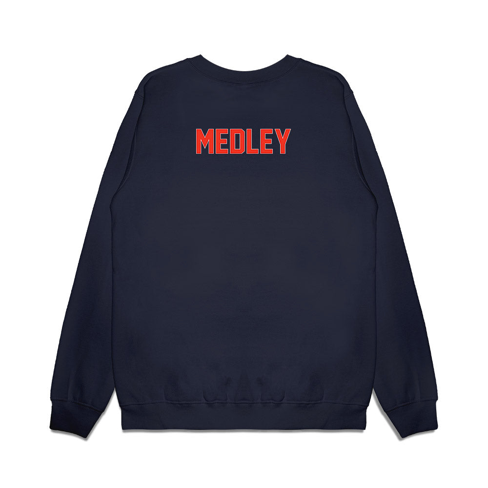 Syracuse - NCAA Football : Maurice Medley - Vintage Helmet Premium Crewneck Sweatshirt-1