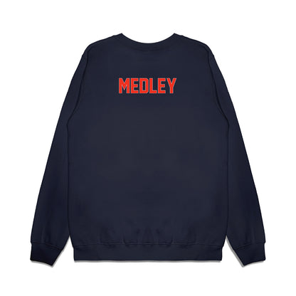 Syracuse - NCAA Football : Maurice Medley - Vintage Helmet Premium Crewneck Sweatshirt-1