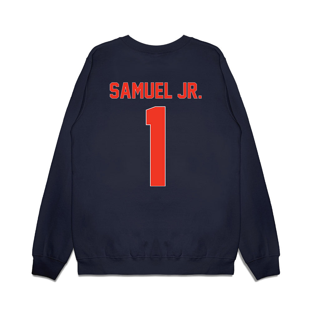 Syracuse - NCAA Football : Demetres Samuel Jr. - Vintage Helmet Premium Crewneck Sweatshirt-1