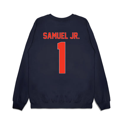 Syracuse - NCAA Football : Demetres Samuel Jr. - Vintage Helmet Premium Crewneck Sweatshirt-1