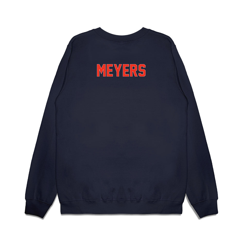 Syracuse - NCAA Football : Noah Meyers - Vintage Helmet Premium Crewneck Sweatshirt-1
