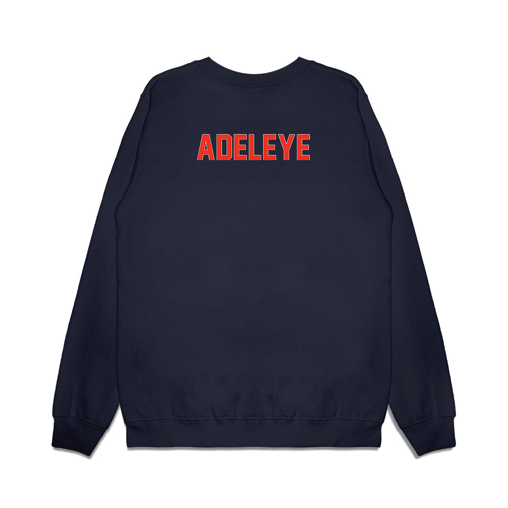 Syracuse - NCAA Football : Oluwatunmise Adeleye - Vintage Helmet Premium Crewneck Sweatshirt-1
