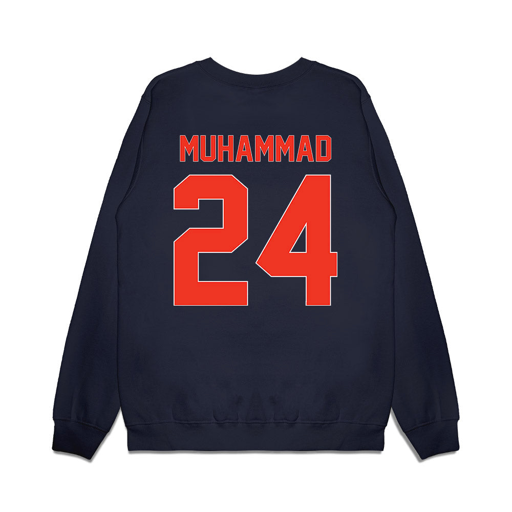 Syracuse - NCAA Football : Ibn-Wadu Muhammad - Vintage Helmet Premium Crewneck Sweatshirt-1