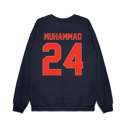 Syracuse - NCAA Football : Ibn-Wadu Muhammad - Vintage Helmet Premium Crewneck Sweatshirt-1