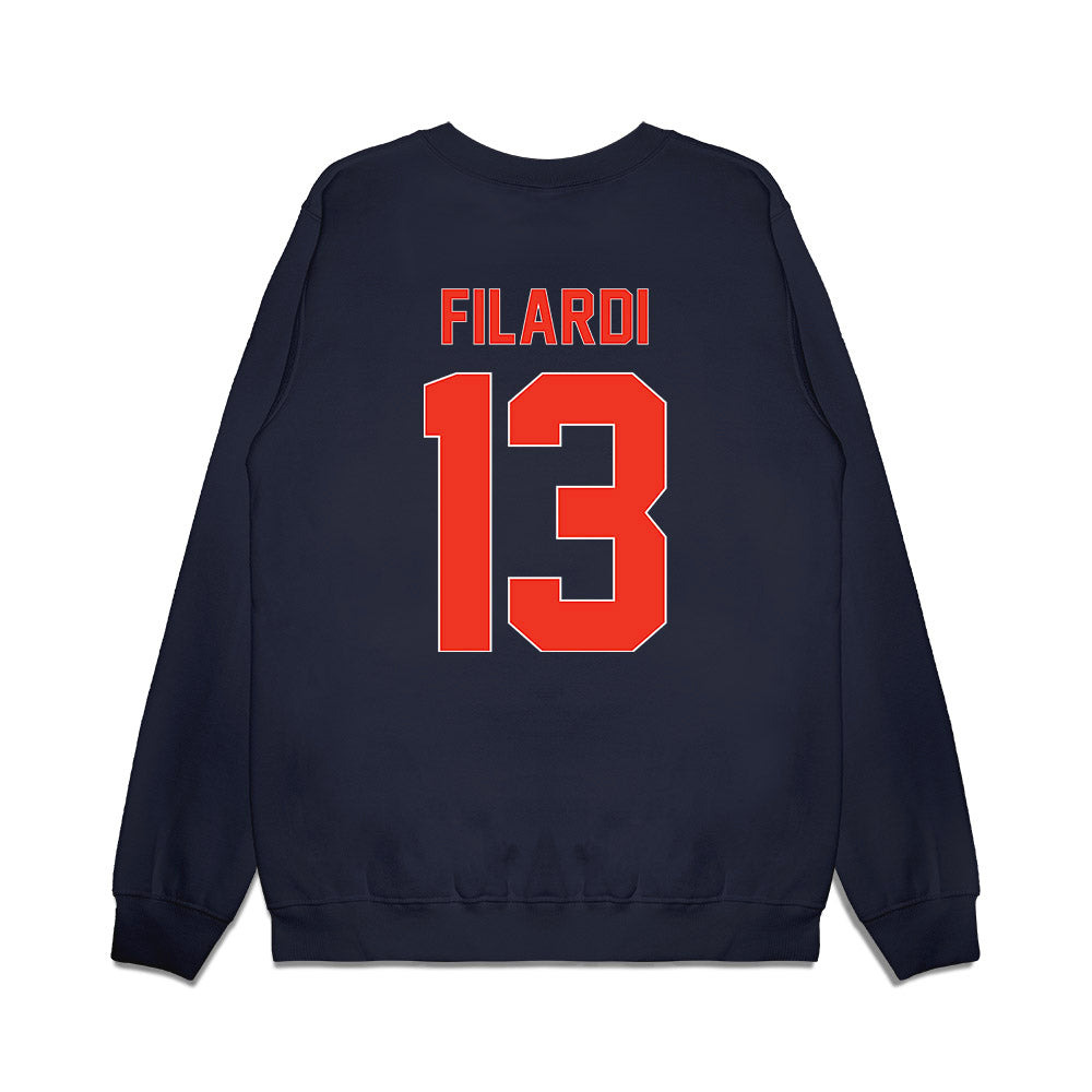 Syracuse - NCAA Football : Joseph Filardi - Vintage Helmet Premium Crewneck Sweatshirt-1