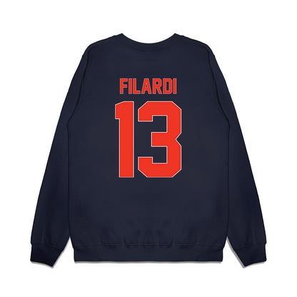 Syracuse - NCAA Football : Joseph Filardi - Vintage Helmet Premium Crewneck Sweatshirt-1
