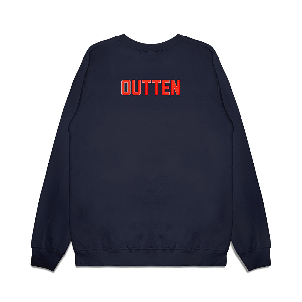 Syracuse - NCAA Football : Matthew Outten - Vintage Helmet Premium Crewneck Sweatshirt-1