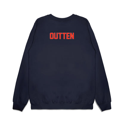 Syracuse - NCAA Football : Matthew Outten - Vintage Helmet Premium Crewneck Sweatshirt-1