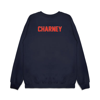 Syracuse - NCAA Football : Brayden Charney - Vintage Helmet Premium Crewneck Sweatshirt-1