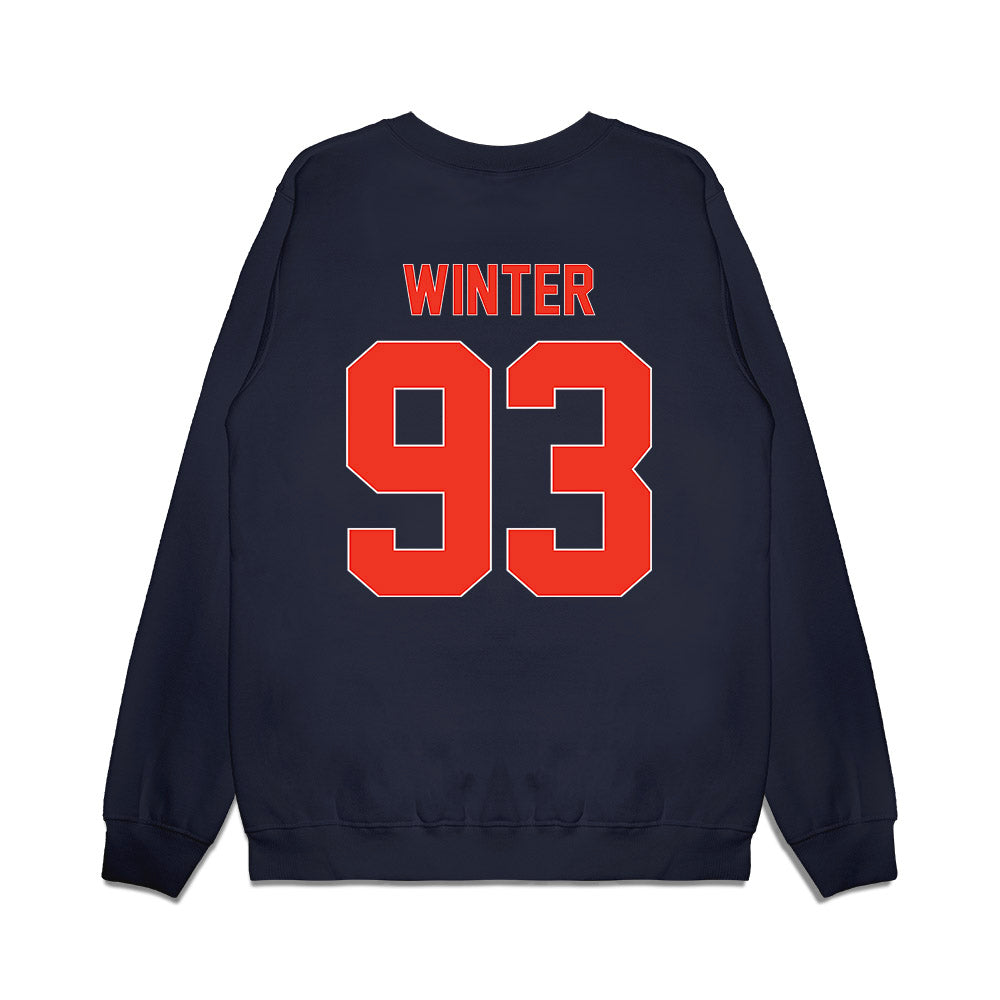 Syracuse - NCAA Football : Grant Winter - Vintage Helmet Premium Crewneck Sweatshirt-1