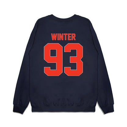 Syracuse - NCAA Football : Grant Winter - Vintage Helmet Premium Crewneck Sweatshirt-1
