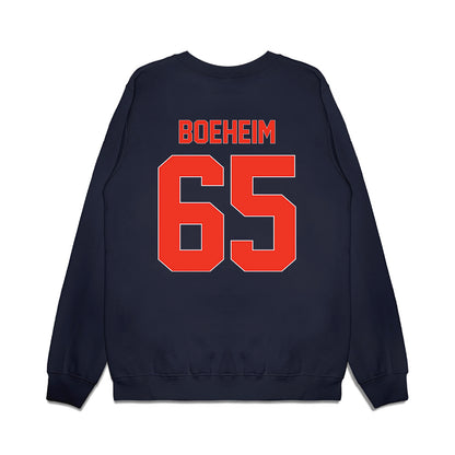 Syracuse - NCAA Football : Adam Boeheim - Vintage Helmet Premium Crewneck Sweatshirt-1