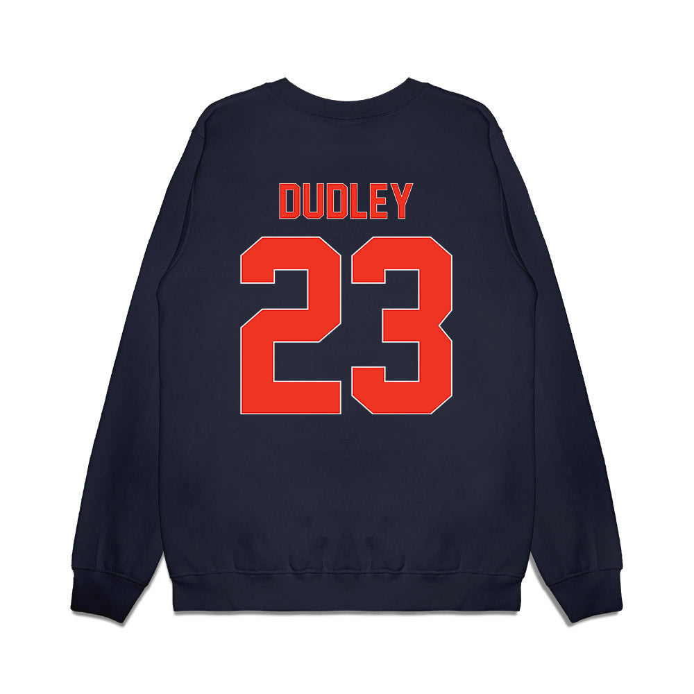 Syracuse - NCAA Football : William Dudley - Vintage Helmet Premium Crewneck Sweatshirt-1