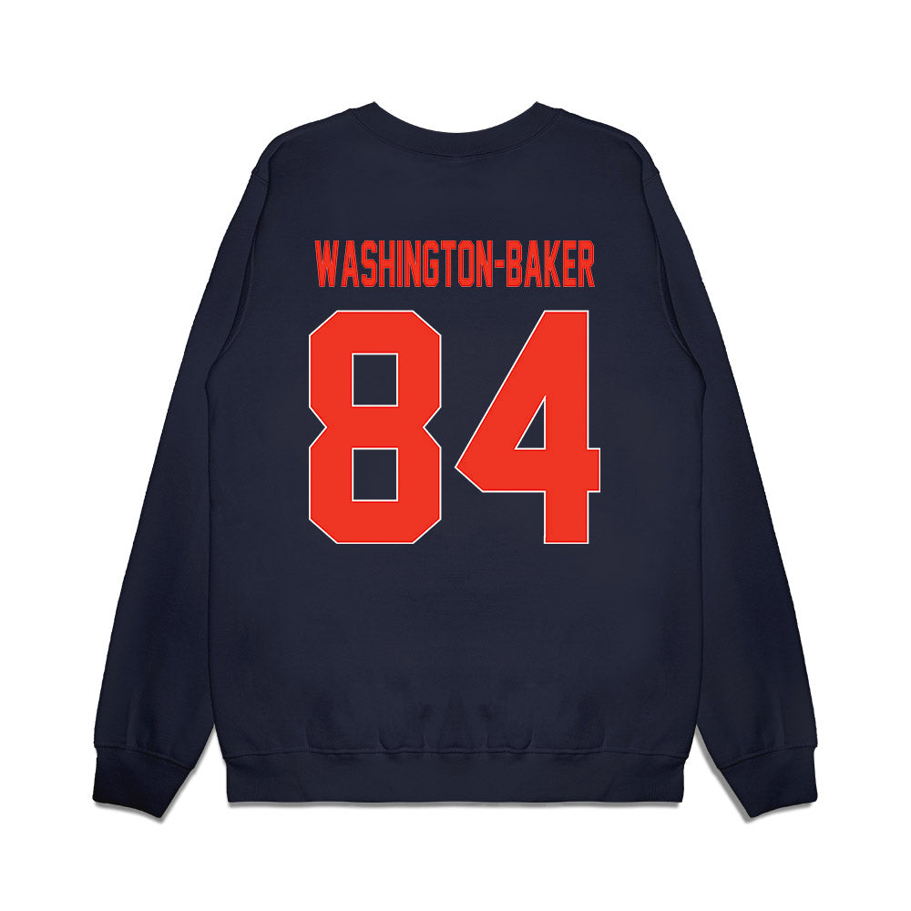 Syracuse - NCAA Football : Elijah Washington-Baker - Vintage Helmet Premium Crewneck Sweatshirt-1