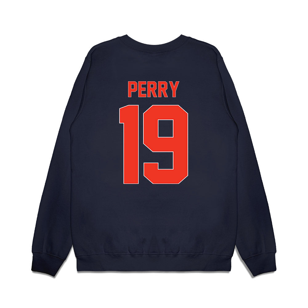 Syracuse - NCAA Football : Cornell Perry - Vintage Helmet Premium Crewneck Sweatshirt-1