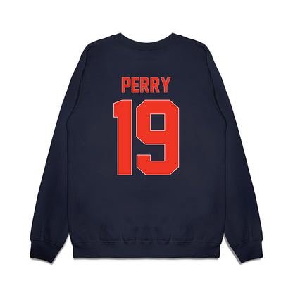 Syracuse - NCAA Football : Cornell Perry - Vintage Helmet Premium Crewneck Sweatshirt-1
