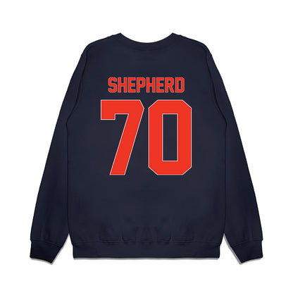 Syracuse - NCAA Football : Kardiear Shepherd - Vintage Helmet Premium Crewneck Sweatshirt-1