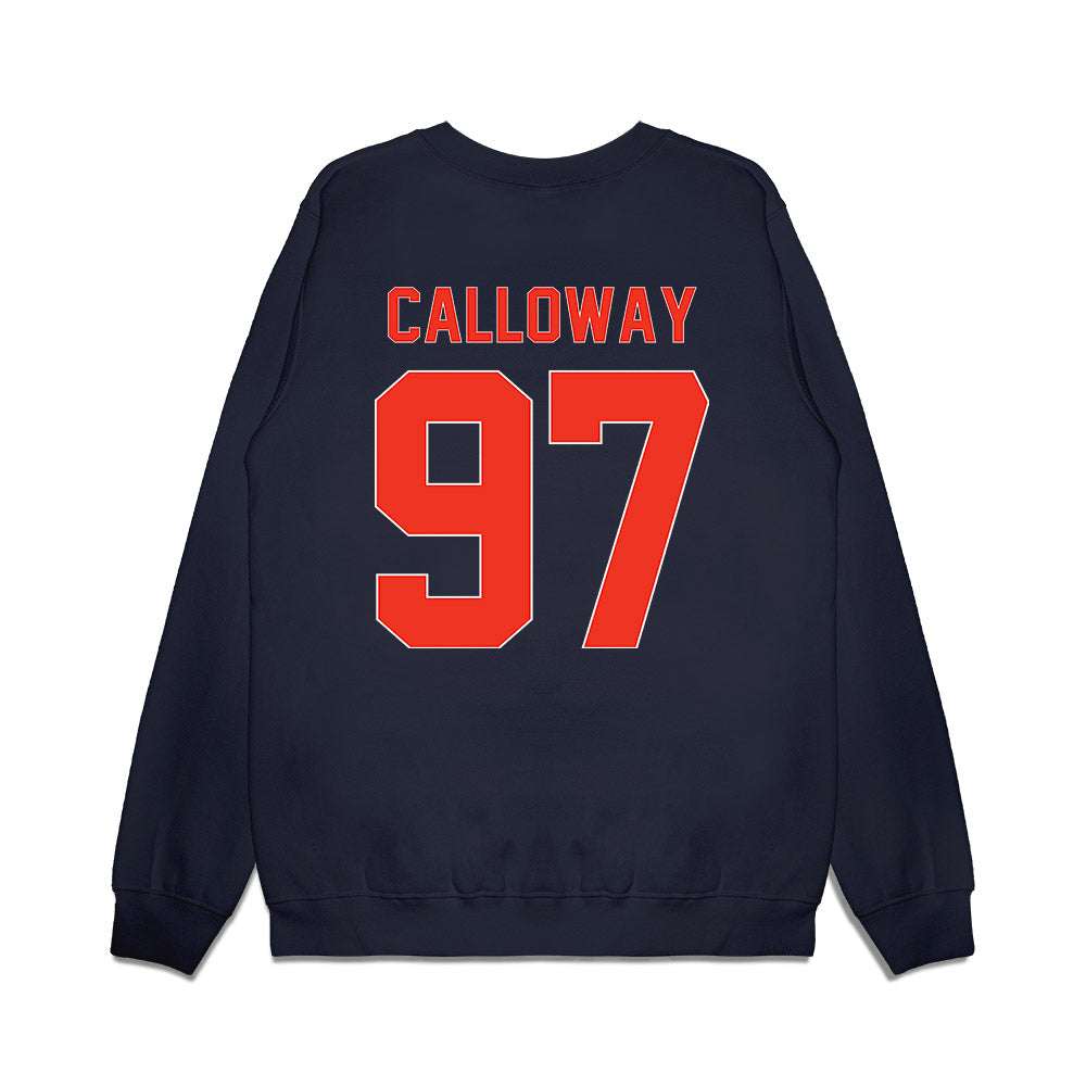 Syracuse - NCAA Football : Clark Calloway - Vintage Helmet Premium Crewneck Sweatshirt-1
