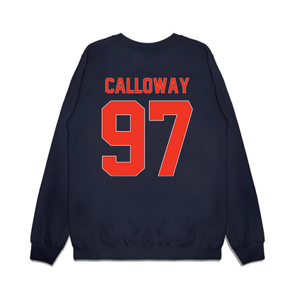 Syracuse - NCAA Football : Clark Calloway - Vintage Helmet Premium Crewneck Sweatshirt-1