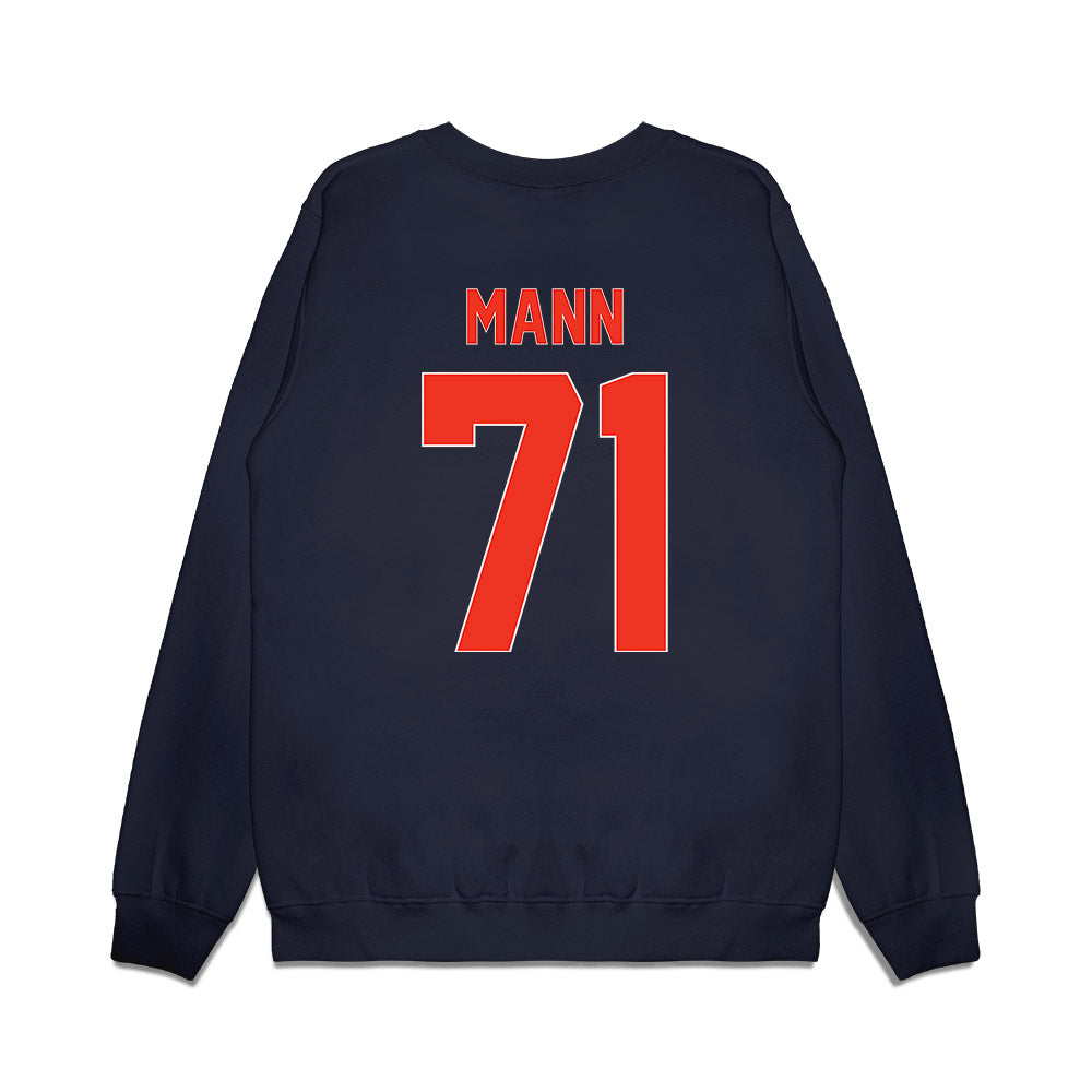 Syracuse - NCAA Football : Jayden Mann - Vintage Helmet Premium Crewneck Sweatshirt-1