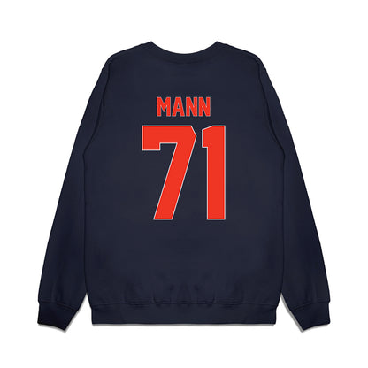 Syracuse - NCAA Football : Jayden Mann - Vintage Helmet Premium Crewneck Sweatshirt-1