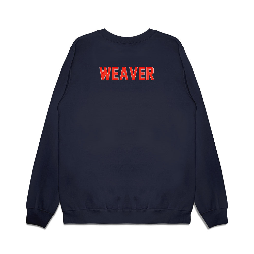 Syracuse - NCAA Football : Cole Weaver - Vintage Helmet Premium Crewneck Sweatshirt-1