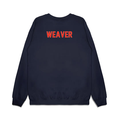 Syracuse - NCAA Football : Cole Weaver - Vintage Helmet Premium Crewneck Sweatshirt-1