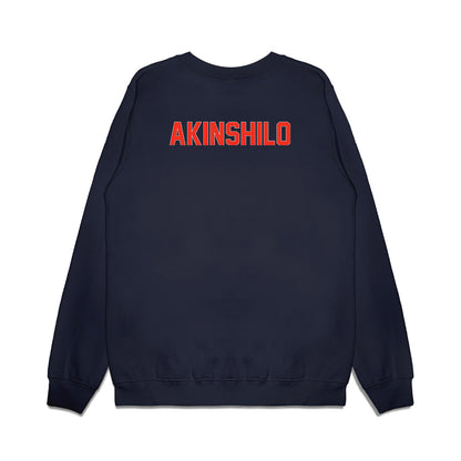 Syracuse - NCAA Football : Oluwafunto Akinshilo - Vintage Helmet Premium Crewneck Sweatshirt-1