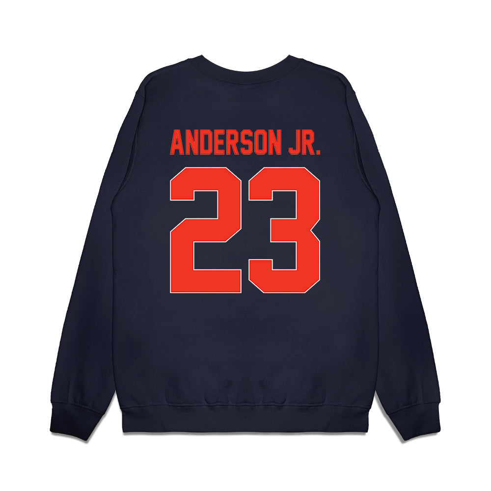 Syracuse - NCAA Football : Shavane Anderson Jr. - Vintage Helmet Premium Crewneck Sweatshirt-1