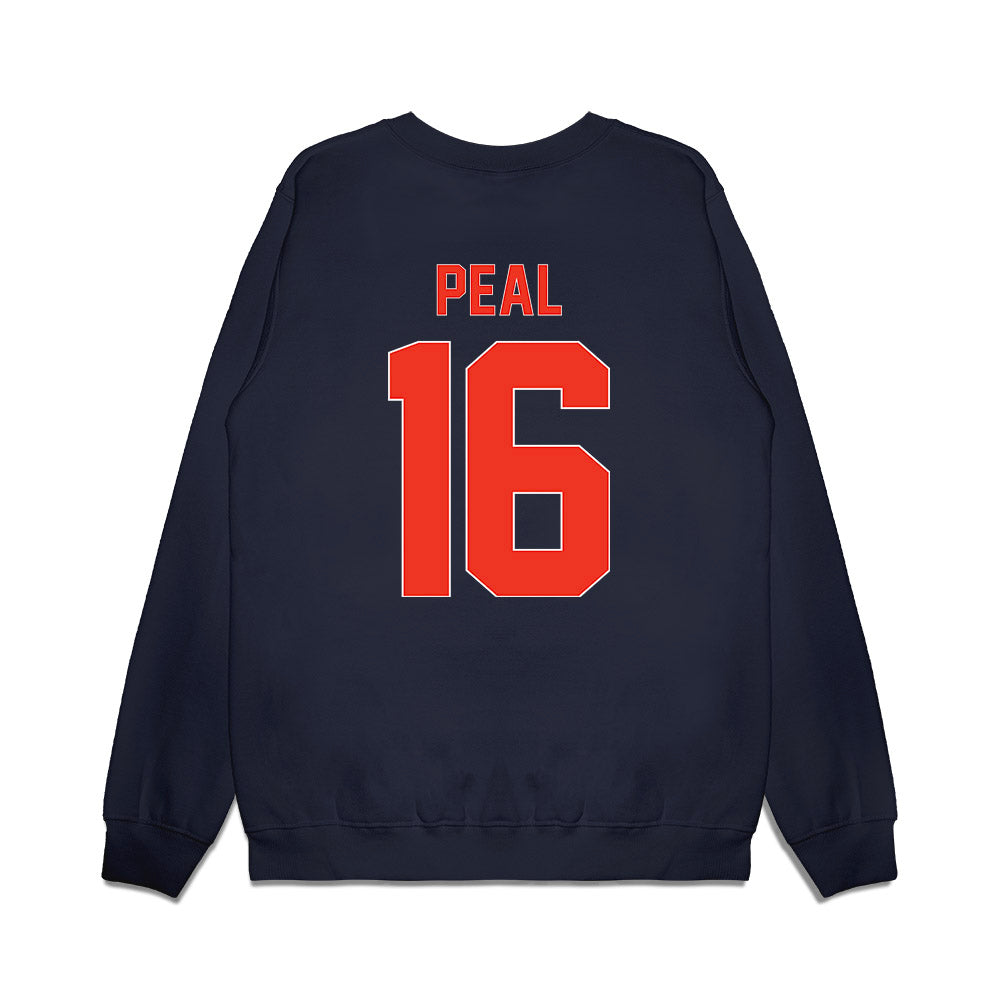 Syracuse - NCAA Football : Chris Peal - Vintage Helmet Premium Crewneck Sweatshirt-1