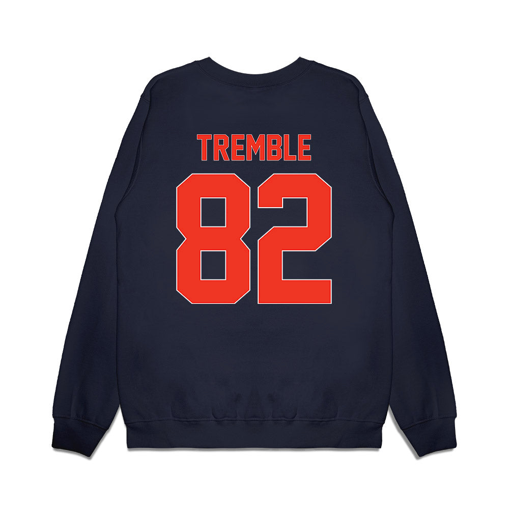 Syracuse - NCAA Football : Jamie Tremble - Vintage Helmet Premium Crewneck Sweatshirt-1