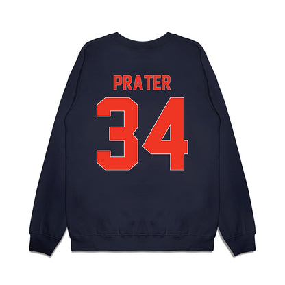Syracuse - NCAA Football : Nate Prater - Vintage Helmet Premium Crewneck Sweatshirt-1