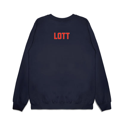 Syracuse - NCAA Football : Zaid Lott - Vintage Helmet Premium Crewneck Sweatshirt-1