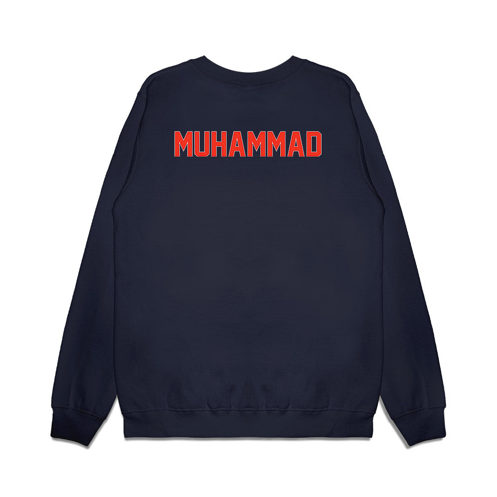 Syracuse - NCAA Football : Ibn Wadu Muhammad - Vintage Helmet Premium Crewneck Sweatshirt-1