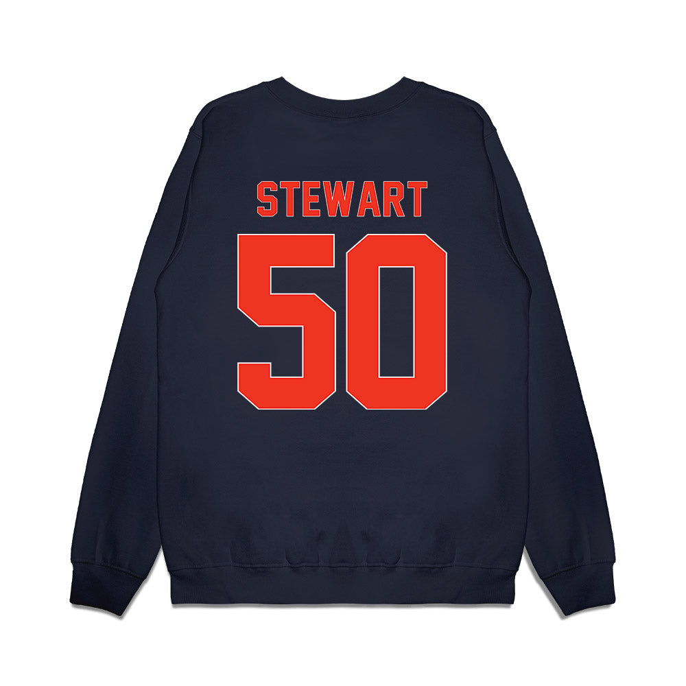Syracuse - NCAA Football : Kahlil Stewart - Vintage Helmet Premium Crewneck Sweatshirt-1