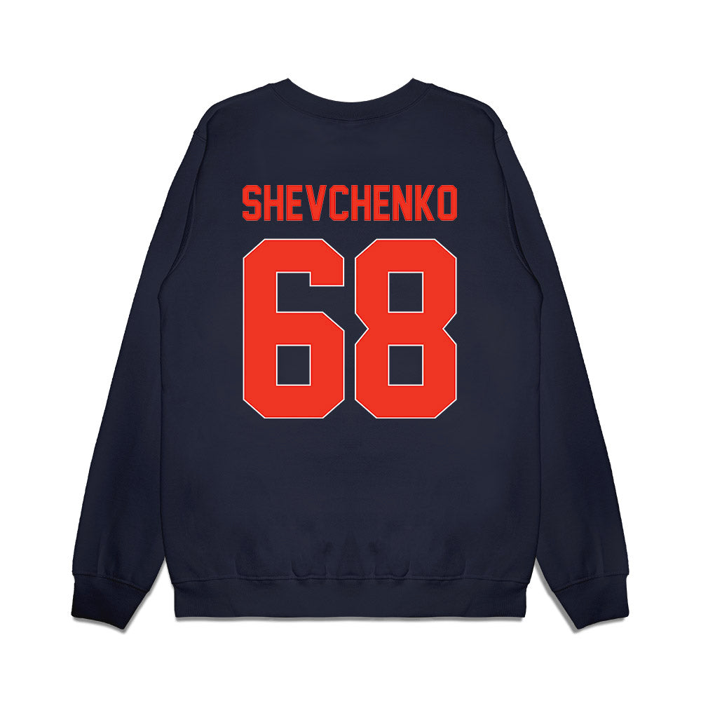 Syracuse - NCAA Football : Vito Shevchenko - Vintage Helmet Premium Crewneck Sweatshirt-1