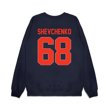 Syracuse - NCAA Football : Vito Shevchenko - Vintage Helmet Premium Crewneck Sweatshirt-1