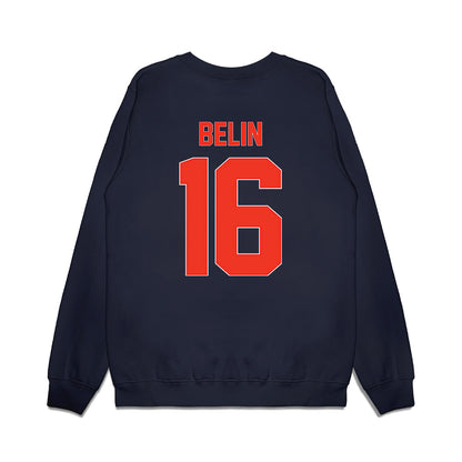 Syracuse - NCAA Football : Rich Belin - Vintage Helmet Premium Crewneck Sweatshirt-1